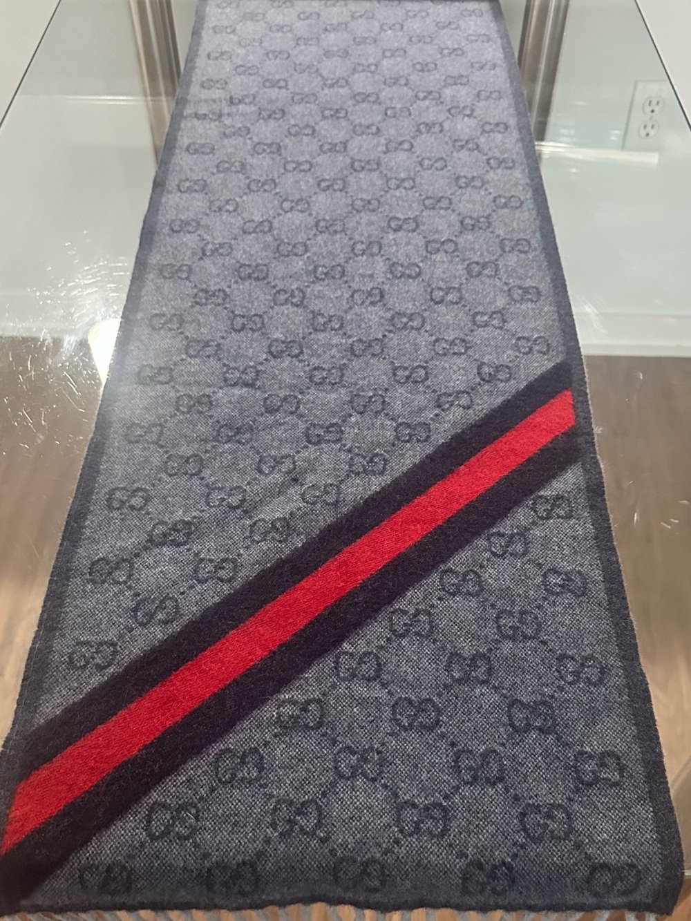 Gucci GG  Wool Blend  Logo 
Monogram Scarf